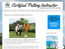 Tablet Screenshot of certifiedputtinginstructor.com